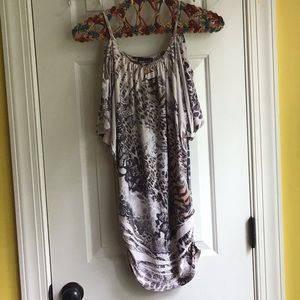 Animal tunic mini dress